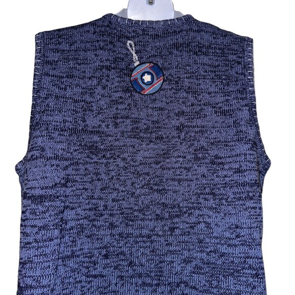 Bobbie Brooks Cardigan Sweater Vest Womens XL 16 18 Ornament Christmas Holiday - Picture 7 of 9